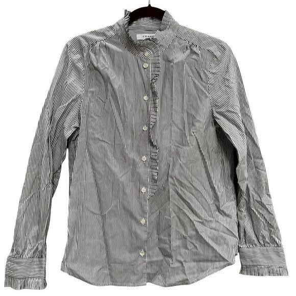 FRAME Anime Bing Striped Long Sleeve Button-Up Top - Size S - New - Picture 2 of 3